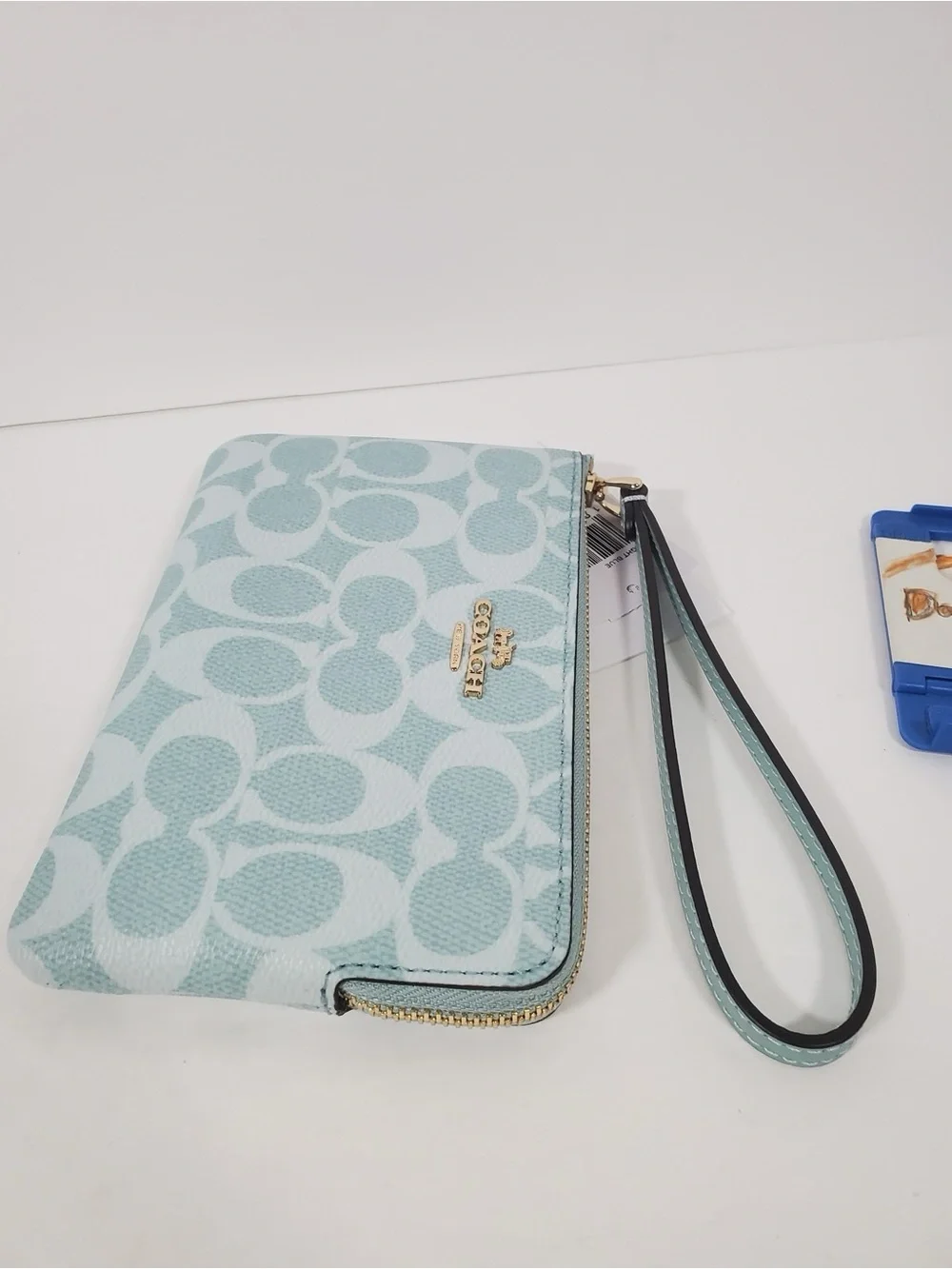Coach Corner Zip Wristlet NWT